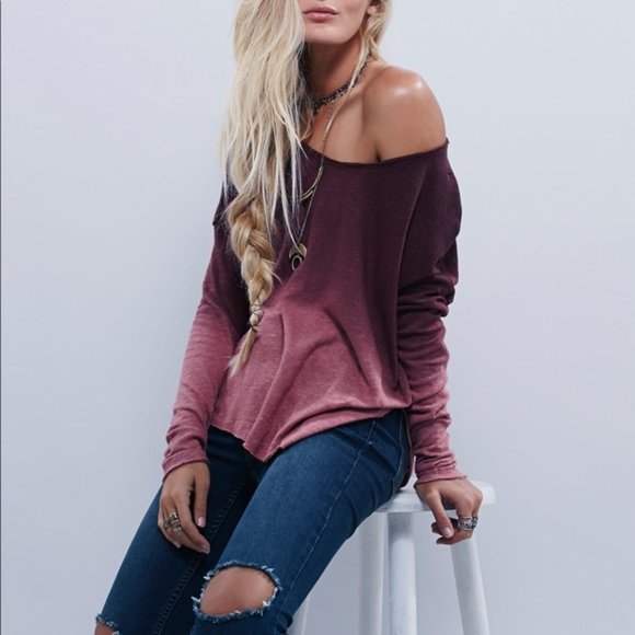 We The Free Tops - ⭐️ We the Free Starry Night Ombre Long Sleeve Tunic Shirt EXTRA SMALL